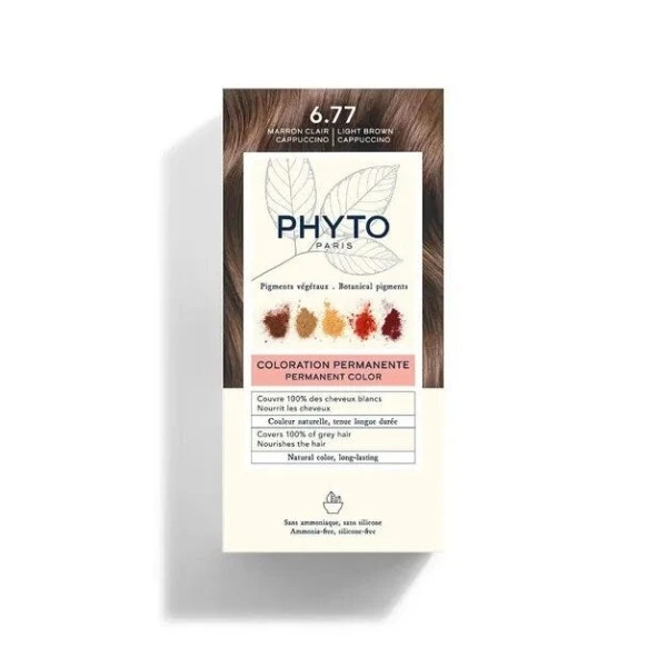 PHYTOCOLOR 6.77 MARRON CLAIR CAPPUCCINO – Image 3