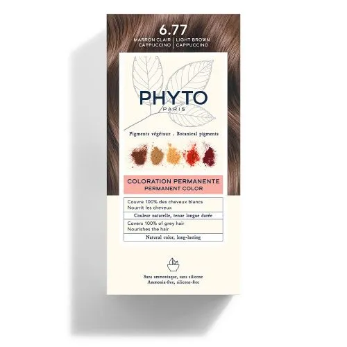 PHYTOCOLOR 6.77 MARRON CLAIR CAPPUCCINO – Image 4