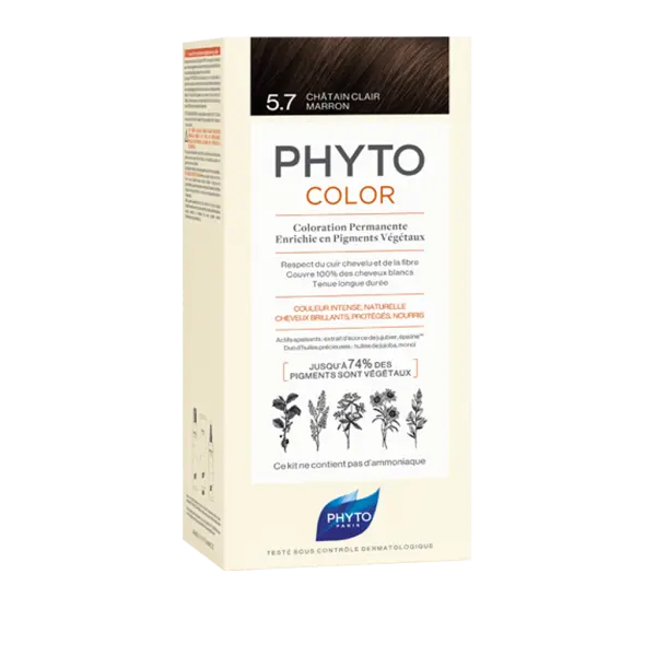 PHYTOCOLOR NØ5.7 CHATAIN CLAIR MARRON – Image 2