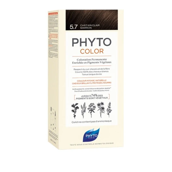 PHYTOCOLOR NØ5.7 CHATAIN CLAIR MARRON – Image 3