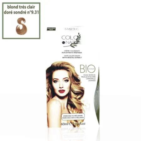 STARTEC COLORATION BLOND DORE CENDRE 9.31
