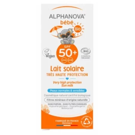 ALPHANOVA ECRAN LAIT SOLAIRE BEBE SPF50+ PNS 50G