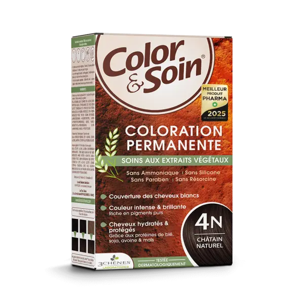 3CHENES COLOR SOIN CHATAIN NATUREL 4N