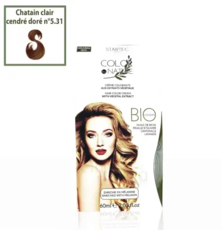 STARTEC COLORATION CHATAIN CLAIR DORE CENDRE 5.31