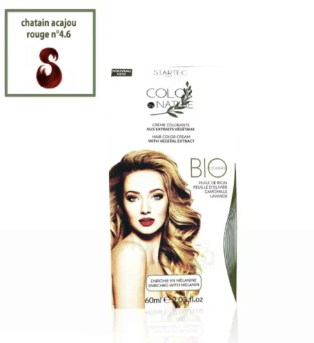 STARTEC COLORATION CHATAIN ACAJOU ROUGE 4.6