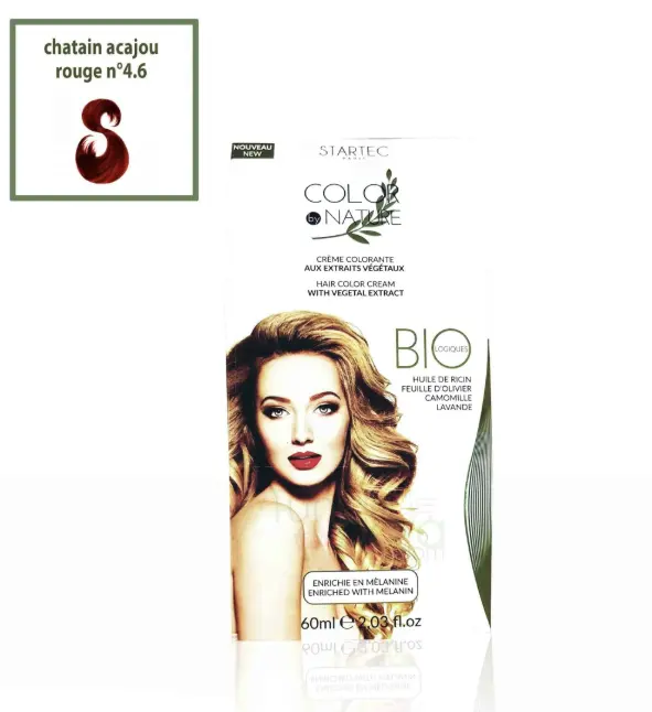 STARTEC COLORATION CHATAIN ACAJOU ROUGE 4.6