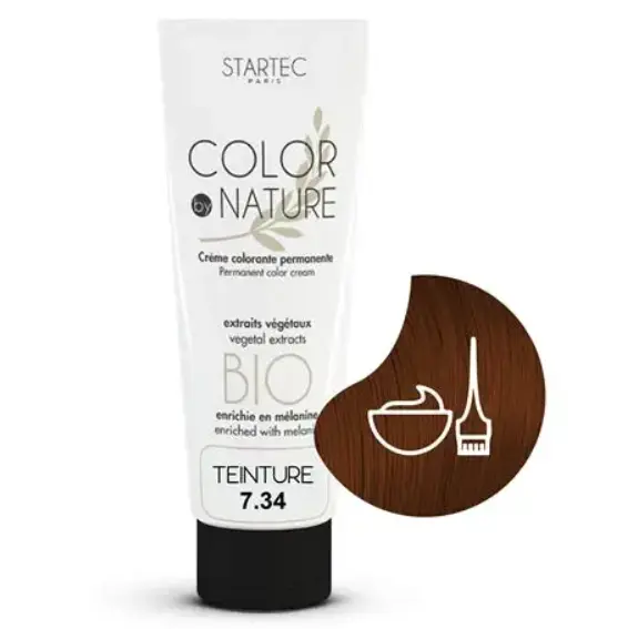 STARTEC COLORATION BLOND DORE CUIVRE 7.34