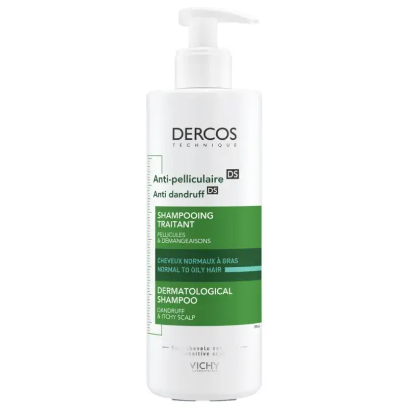 VICHY DERCOS SHAMP DS ANTI PELL CHX GRAS 390ML 1290 – Image 4