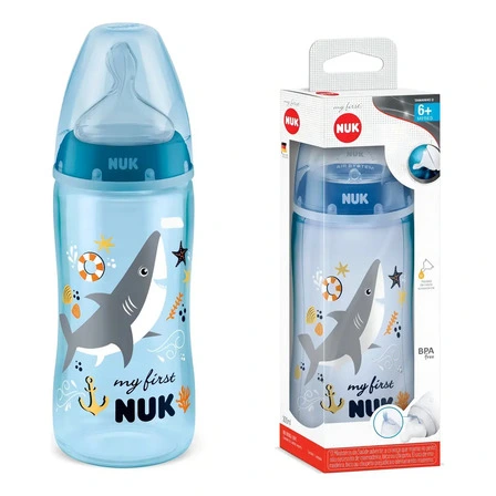 NUK BIB  FIRST CHOICE R/B BLEU 300ML 41798