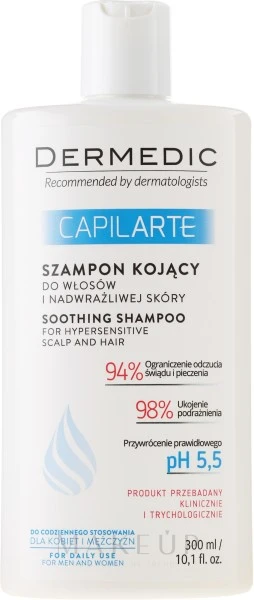 DERMEDIC CAPILARTE SHAMP APAISANT CHX SENS 300ML 74217 – Image 5