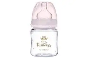 CANPOL BIB ANTI COLIQ LARGE PP ROYAL BABY ROSE 35/233 120ML – Image 4