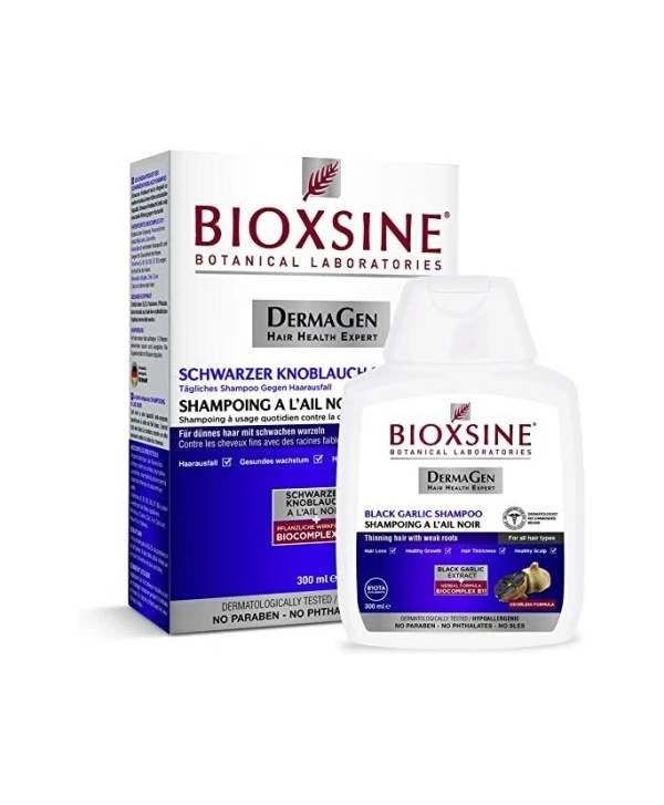 BIOXSINE SHAMP ANTI-CHUTE A AIL NOIR 300ML