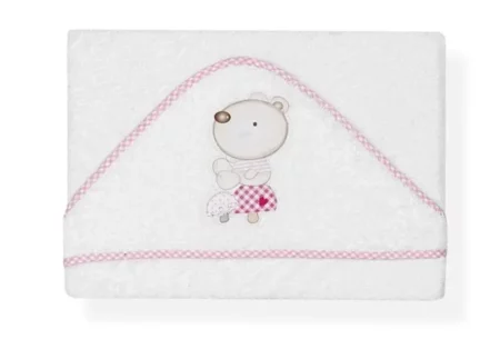 INTER BABY CAPE DE BAIN MOD NATURE BLAC/ROSE 01104-12