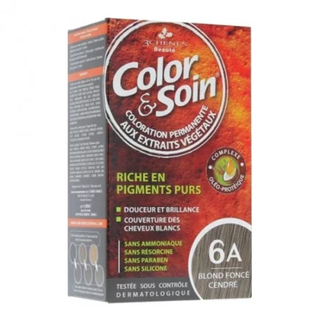 3CHENES COLOR SOIN BLOND FONCE CENDRE 6A