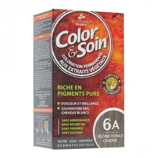 3CHENES COLOR SOIN BLOND FONCE CENDRE 6A