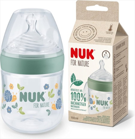 NUK BIB NAT SENSE TEMP CONT 150ML 15316