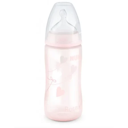NUK BIB TEMP ROSE/BLEU 300ML ROSE 41020