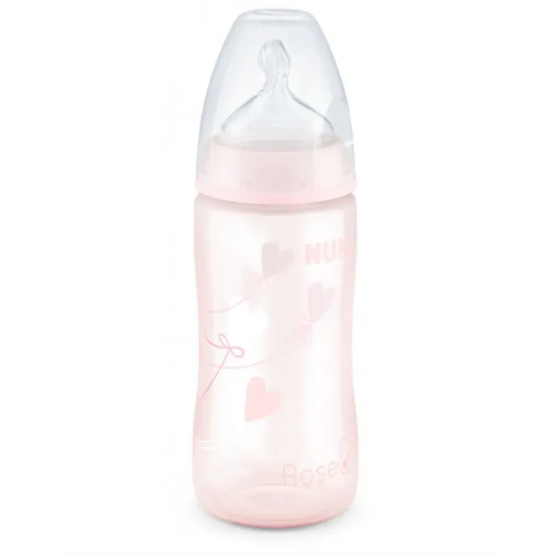 NUK BIB TEMP ROSE/BLEU 300ML ROSE 41020