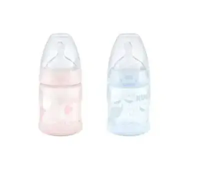 NUK BIB TEMP ROSE/BLEU 150ML BLEU 43925