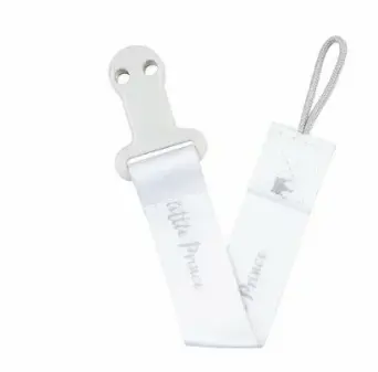 CANPOL ATTACHE SUCETTE ROYAL BABY GRIS +CLIP SECURITE 51/025