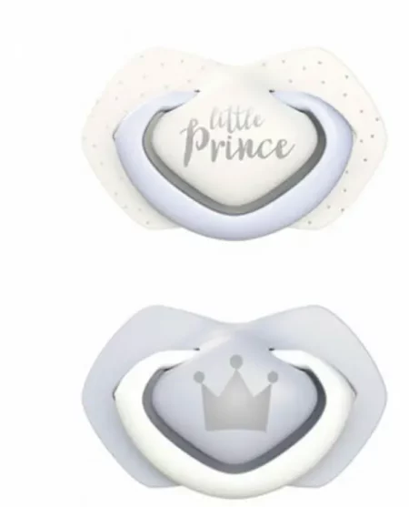 CANPOL 2 SUCETTES UNIVERSELLES ROYAL BABY BLEU 0-6M 22/650