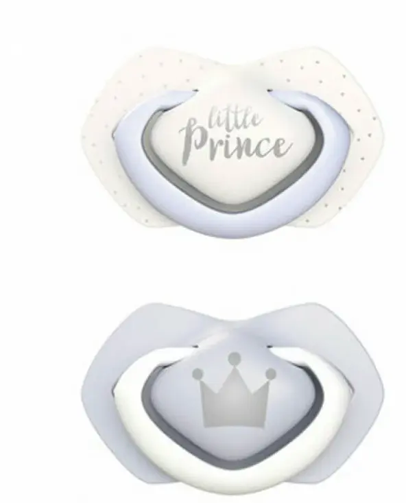 CANPOL 2 SUCETTES UNIVERSELLES ROYAL BABY BLEU 0-6M 22/650