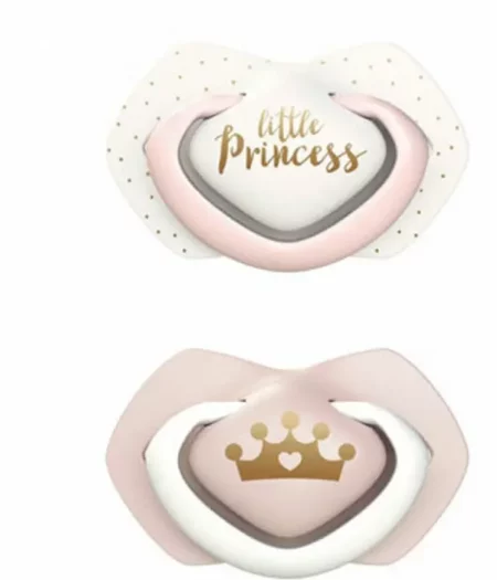 CANPOL 2 SUCETTES UNIVERSELLES ROYAL BABY ROSE 6-18M 22/651