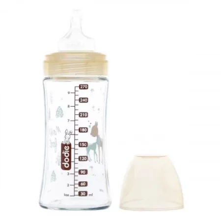 DODIE SENSATION+ BIB EN VERRE BEIGE BICHE 270ML 08148