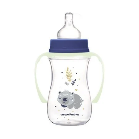 CANPOL BIB ANTI COLIQ LARGE PP SLEEPY COALA BLEU 35/237 240ML