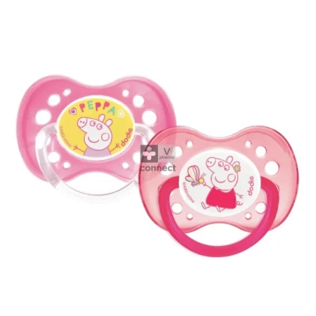 DODIE SUCETTE DUO PEPPA PIG 18M+ 06221