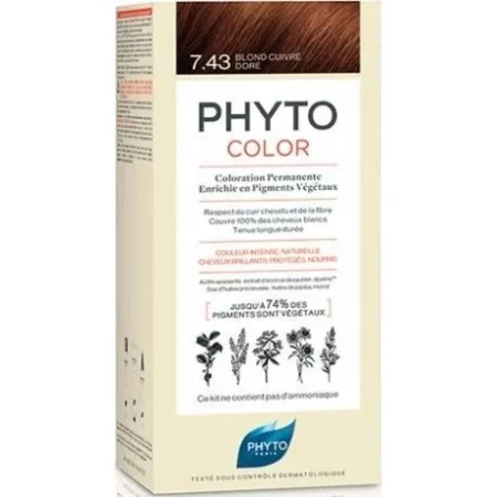 PHYTOCOLOR 7.43 BLOND CUIVRE DORE