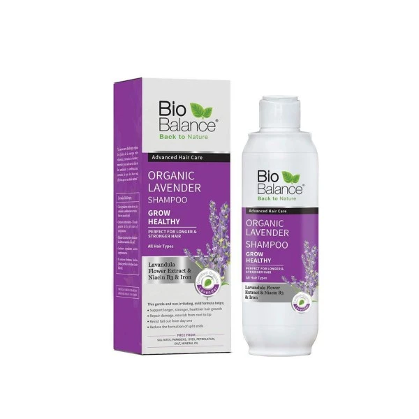 BIOBALANCE ORGANIC LAVENDER SHAMP 330ML – Image 3