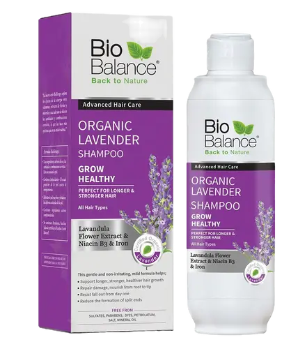 BIOBALANCE ORGANIC LAVENDER SHAMP 330ML – Image 2