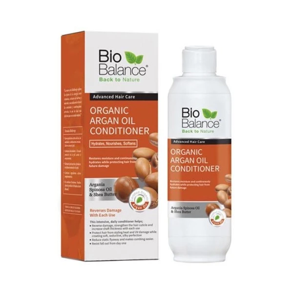 BIOBALANCE ORGANIC ARGAN OIL CONDITIONER 330ML – Image 4