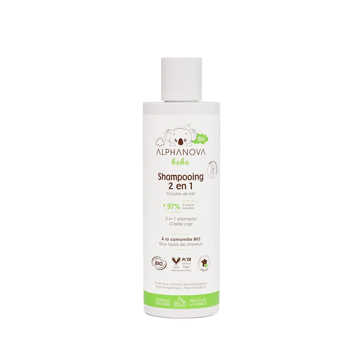 ALPHANOVA SHAMP 2EN1 CROUTE DE LAIT 200ML
