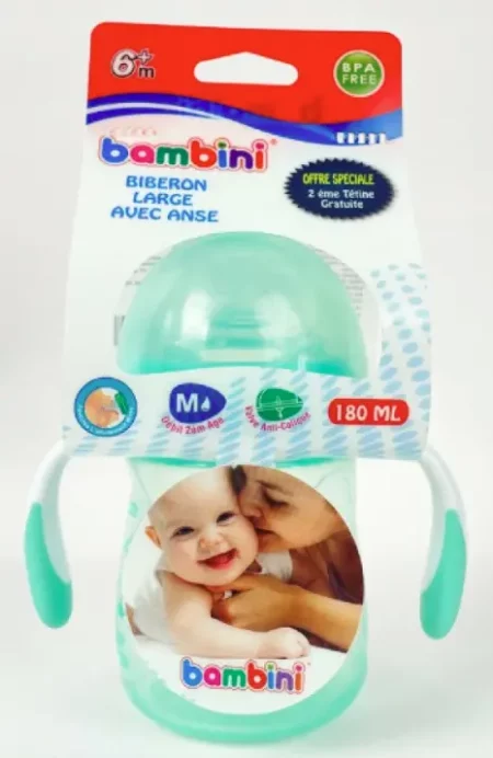 BAMBINI BIB LARGE AVEC ANSE 180ML 912