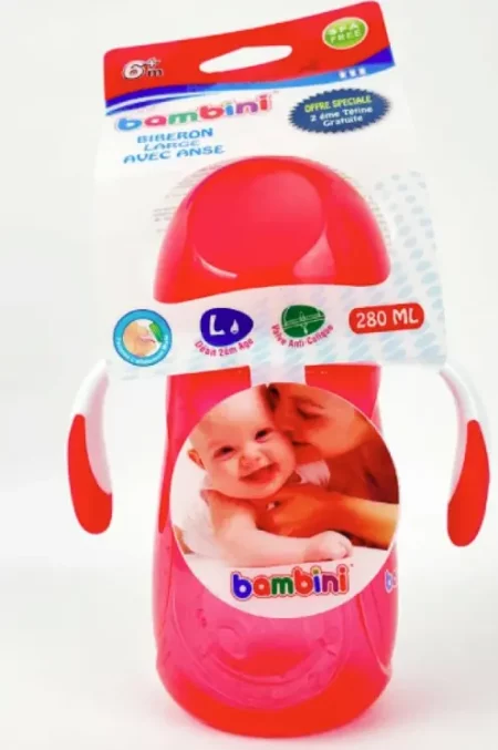 BAMBINI BIB LARGE AVEC ANSE 280ML 913