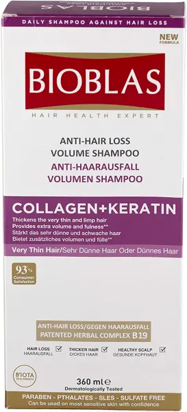 BIOBLAS SHAMP COLLAGEN+KERATIN 360ML – Image 4