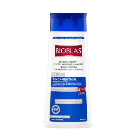 BIOBLAS SHAMP ZINC MENTHOL 360ML