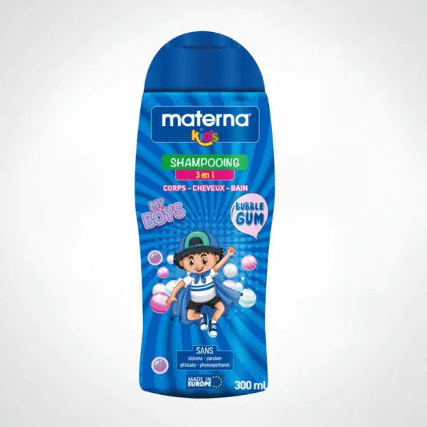 MATERNA KIDS SHAMP GEL DOUCHE 3EN1 BUBBLE GUM 300ML