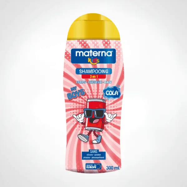 MATERNA KIDS SHAMP GEL DOUCHE 3EN1 COLA 300ML